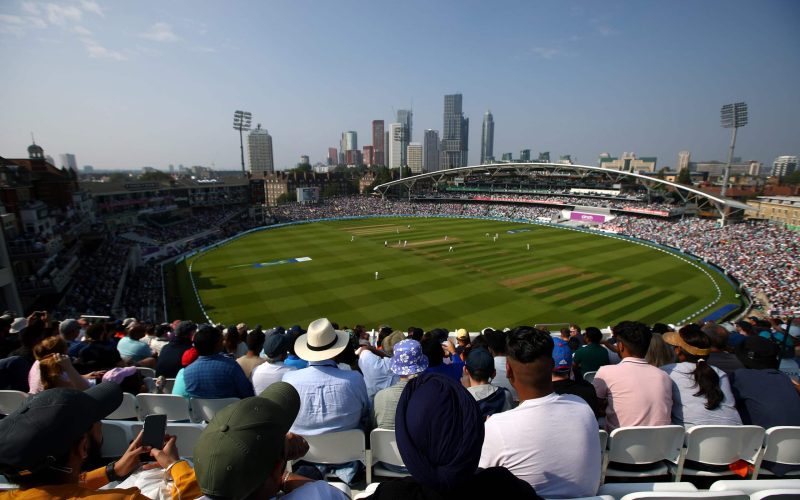 LONDON, ENGLAND - SEPTEMBER 05: Views of the Kia Oval during Day Four of the Fourth LV= Insurance Test Match between England and India at The Kia Oval on September 05, 2021 in London, England. (Photo by Christopher Lee/Getty Images for Surrey CCC)